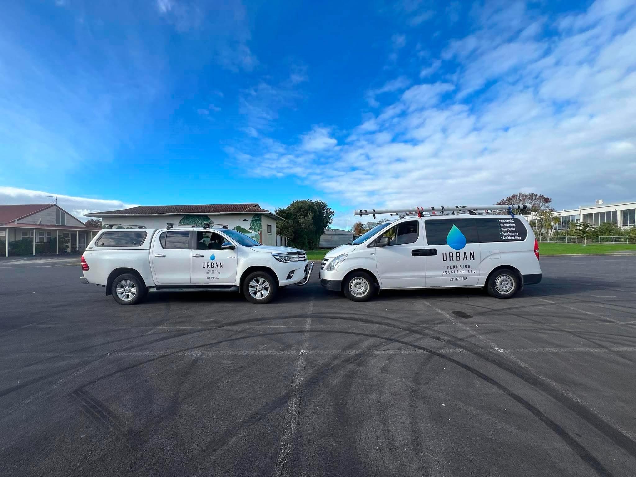 The Urban Plumbing Auckland fleet